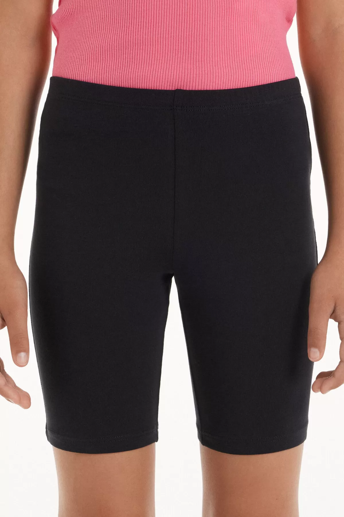 Tezenis Ciclista in Cotone Tinta Unita Bimba